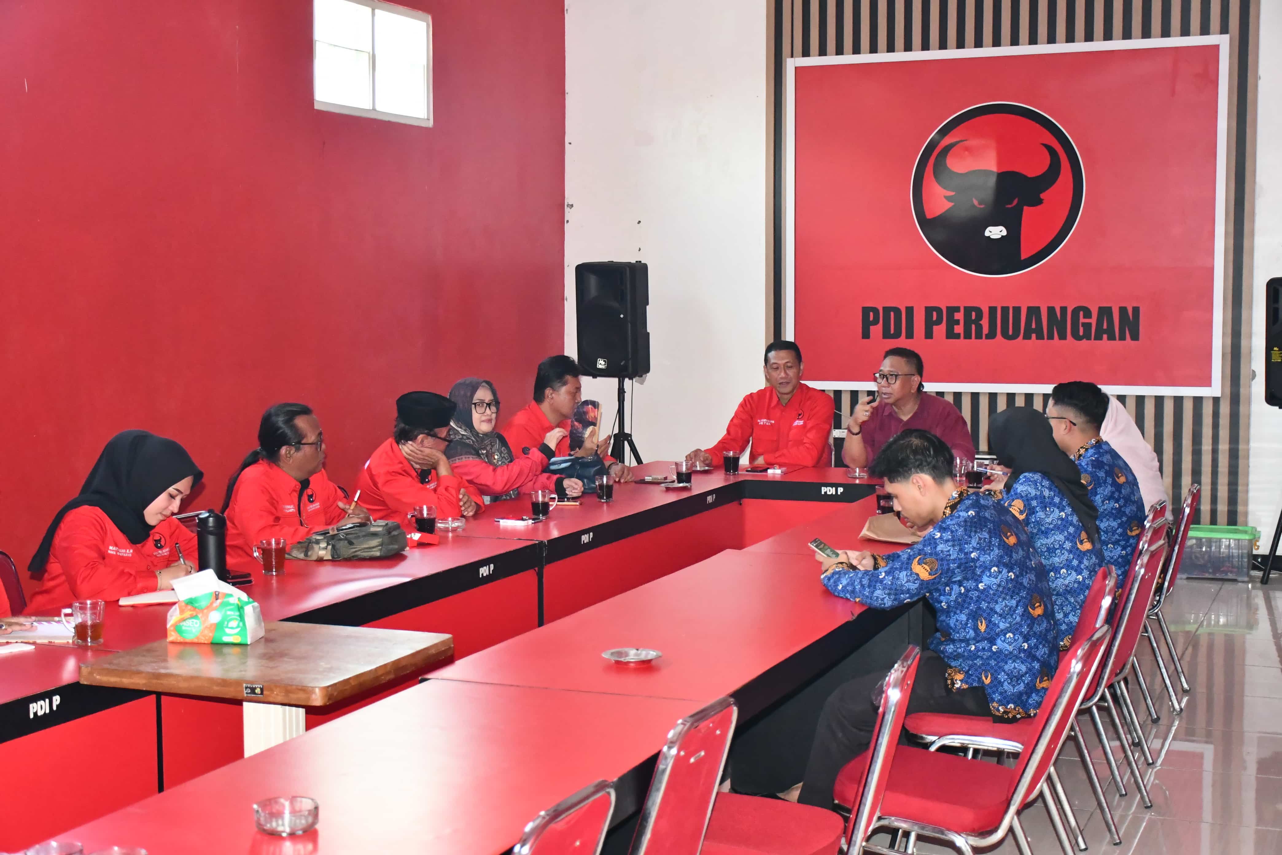 koordinasi dengan DPC PDIP Banjarnegara 